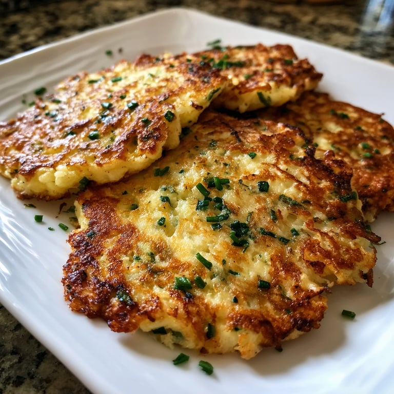Cheese And Chives Pancakes