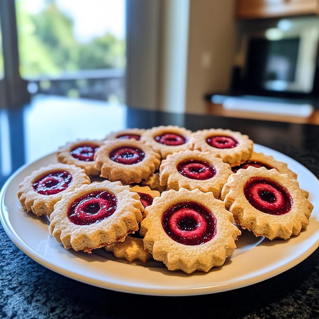 Jam-Filled Linzer Eye Cookies