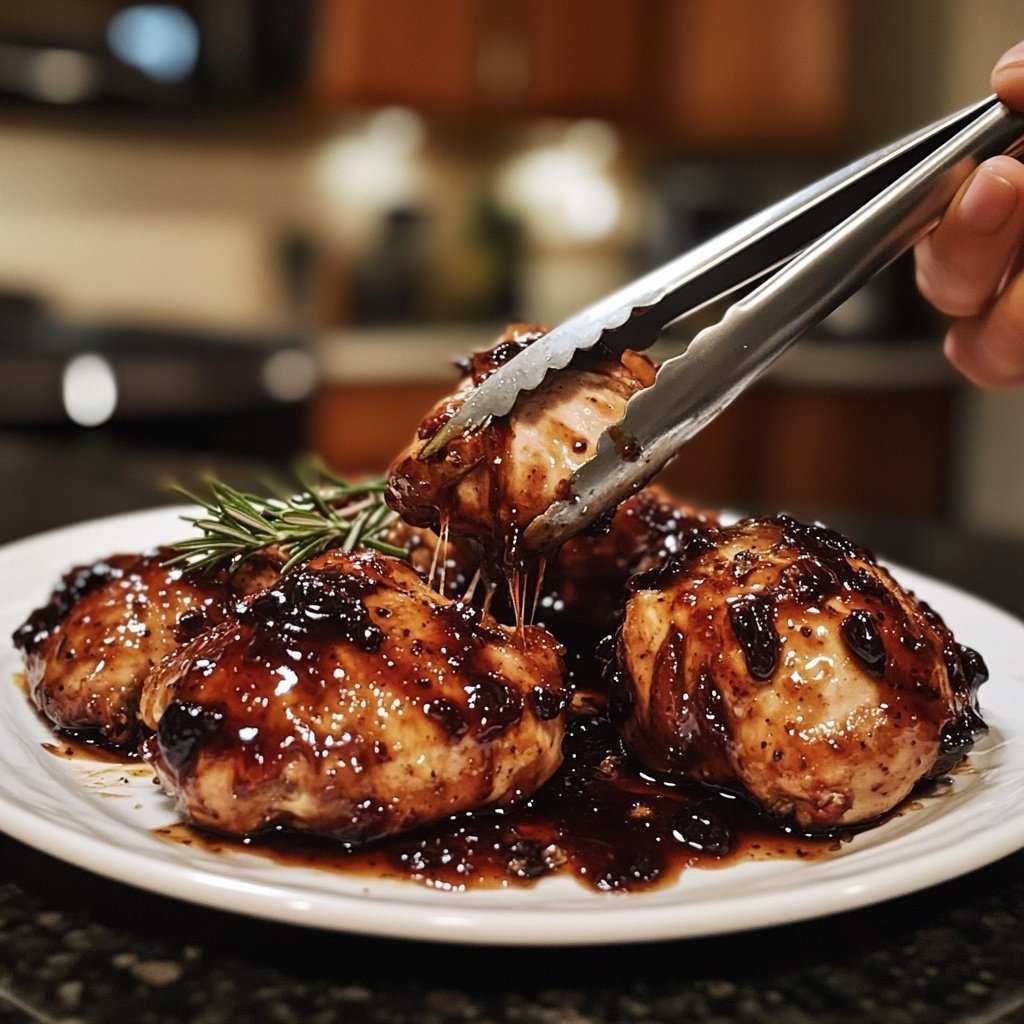 Cherry Balsamic Glazed Chicken