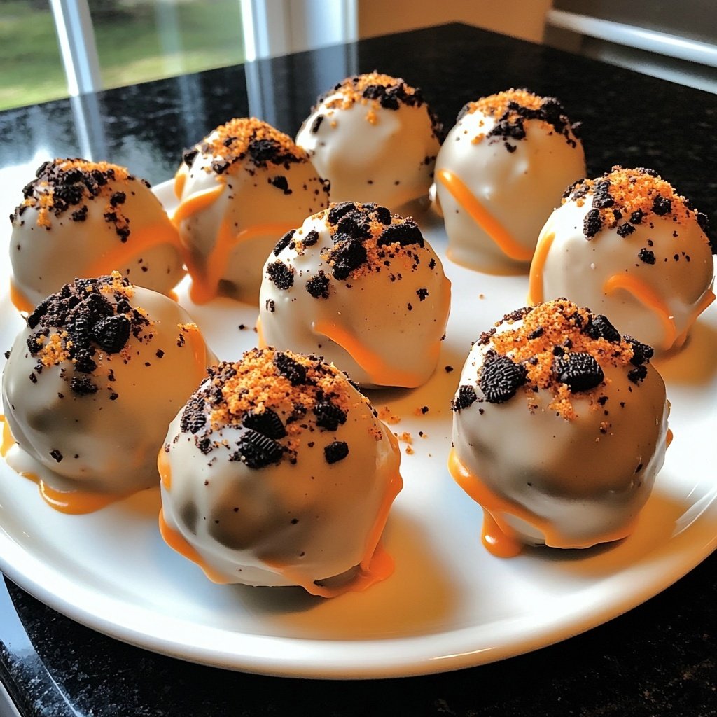 The Best Pumpkin Oreo Balls