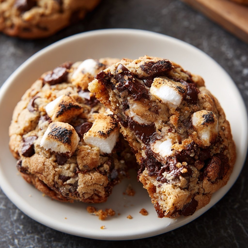Crumbl S'mores Cookies