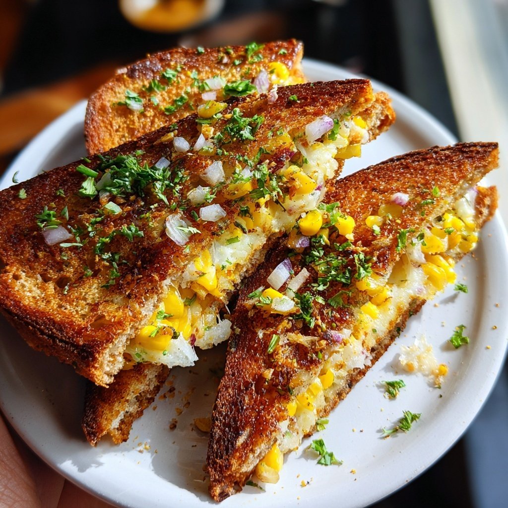 Masala Corn Toasties Spiced Indian
