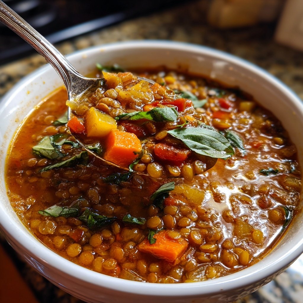 Italian Lentil Soup with Fresh Herbs