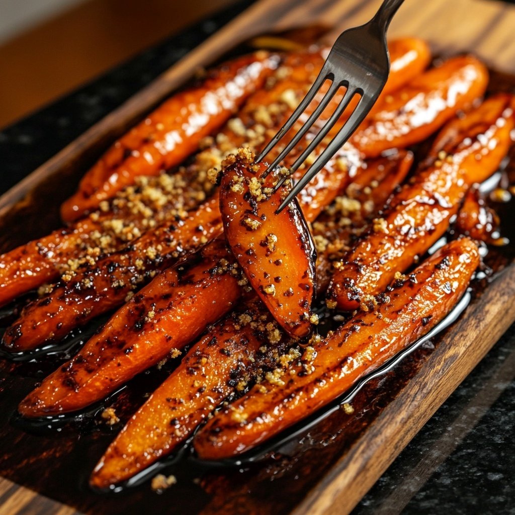 Honey Balsamic Roasted Carrots