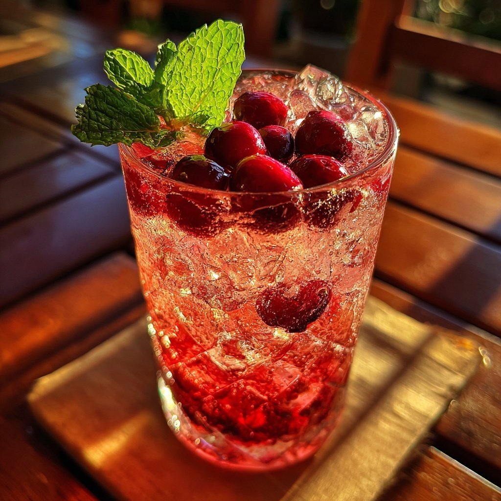 Cranberry St. Germain Cocktail
