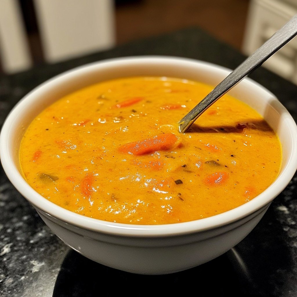 Healthy Vegan Roasted Carrot Soup