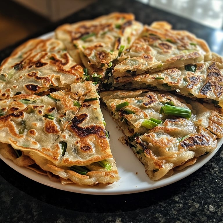 Crispy Chinese Scallion Pancakes