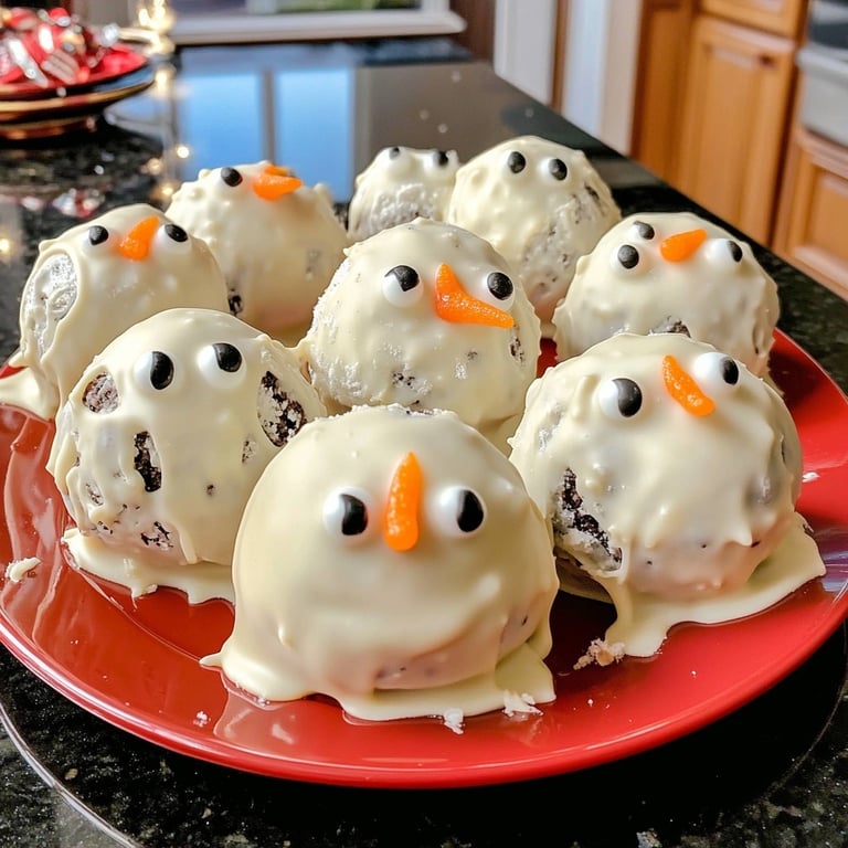 Snowman Oreo Balls