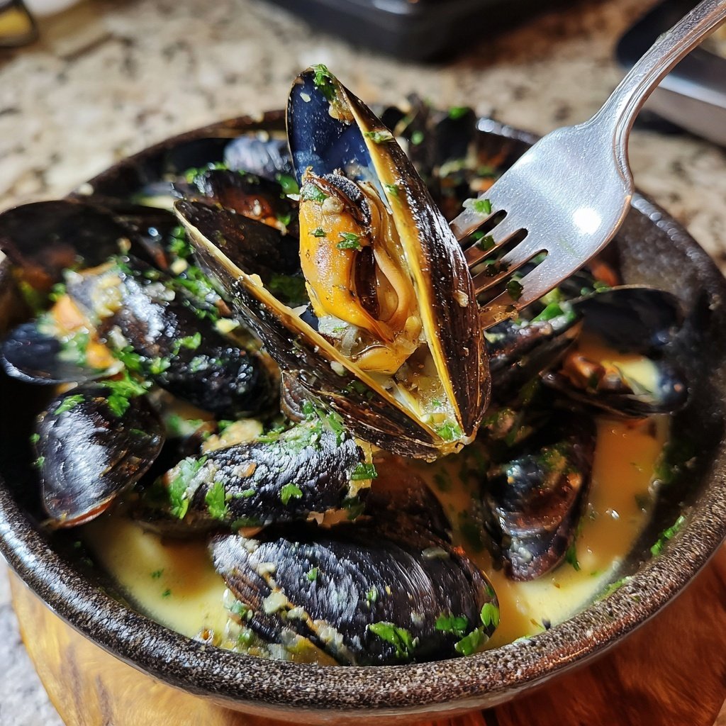 Mussels in White Wine Sauce