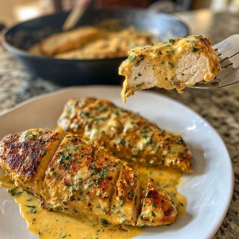 Creamy Chicken Breast with Egg Noodles