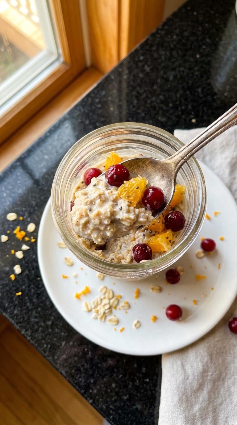Cranberry Orange Overnight Oats