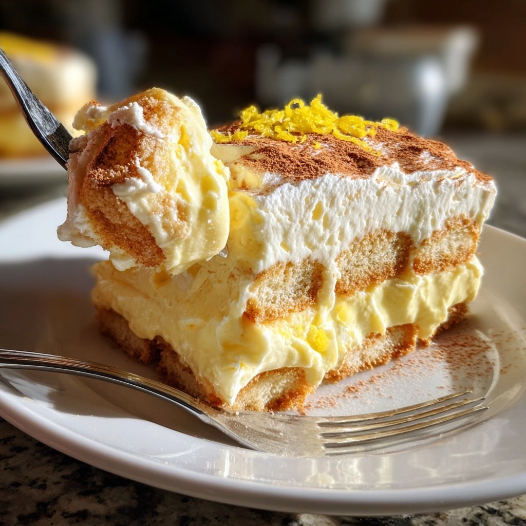 Limoncello Tiramisu with Mascarpone Cream