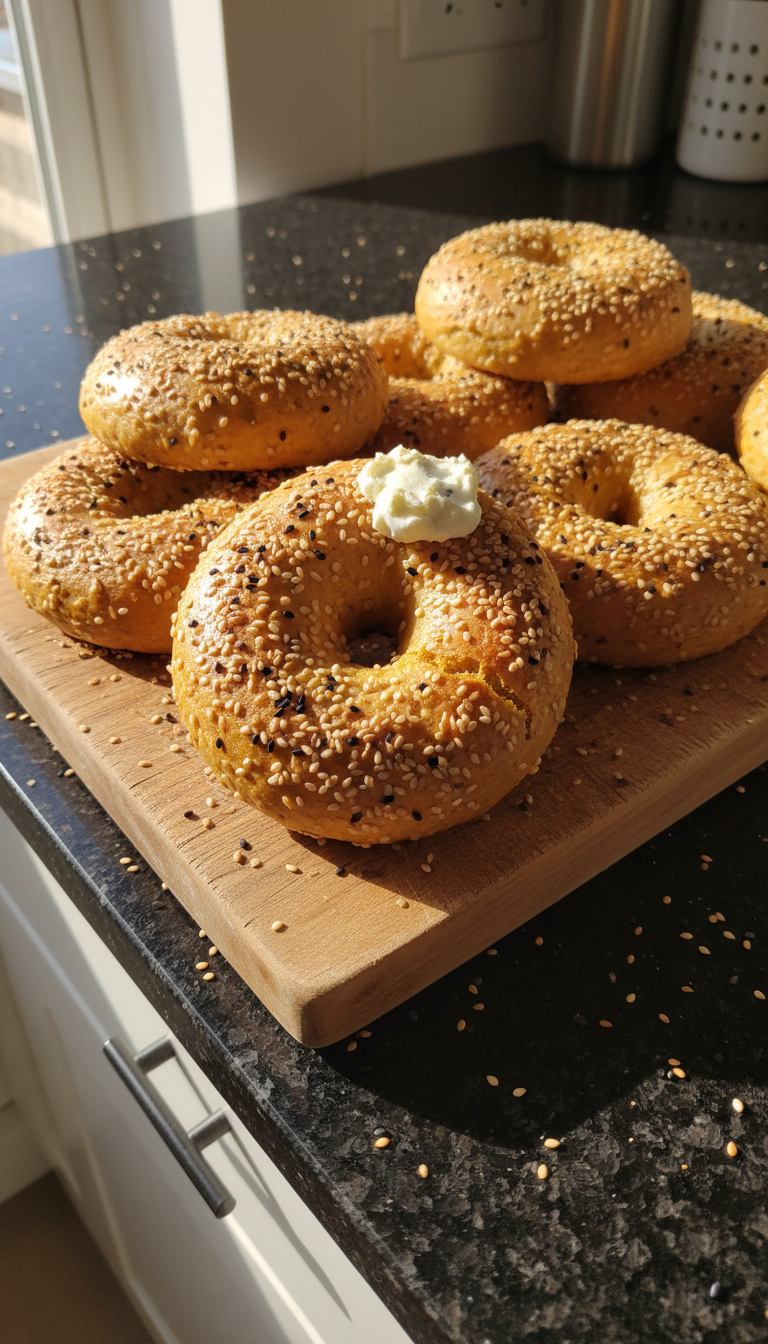 Sweet Potato Protein Bagels