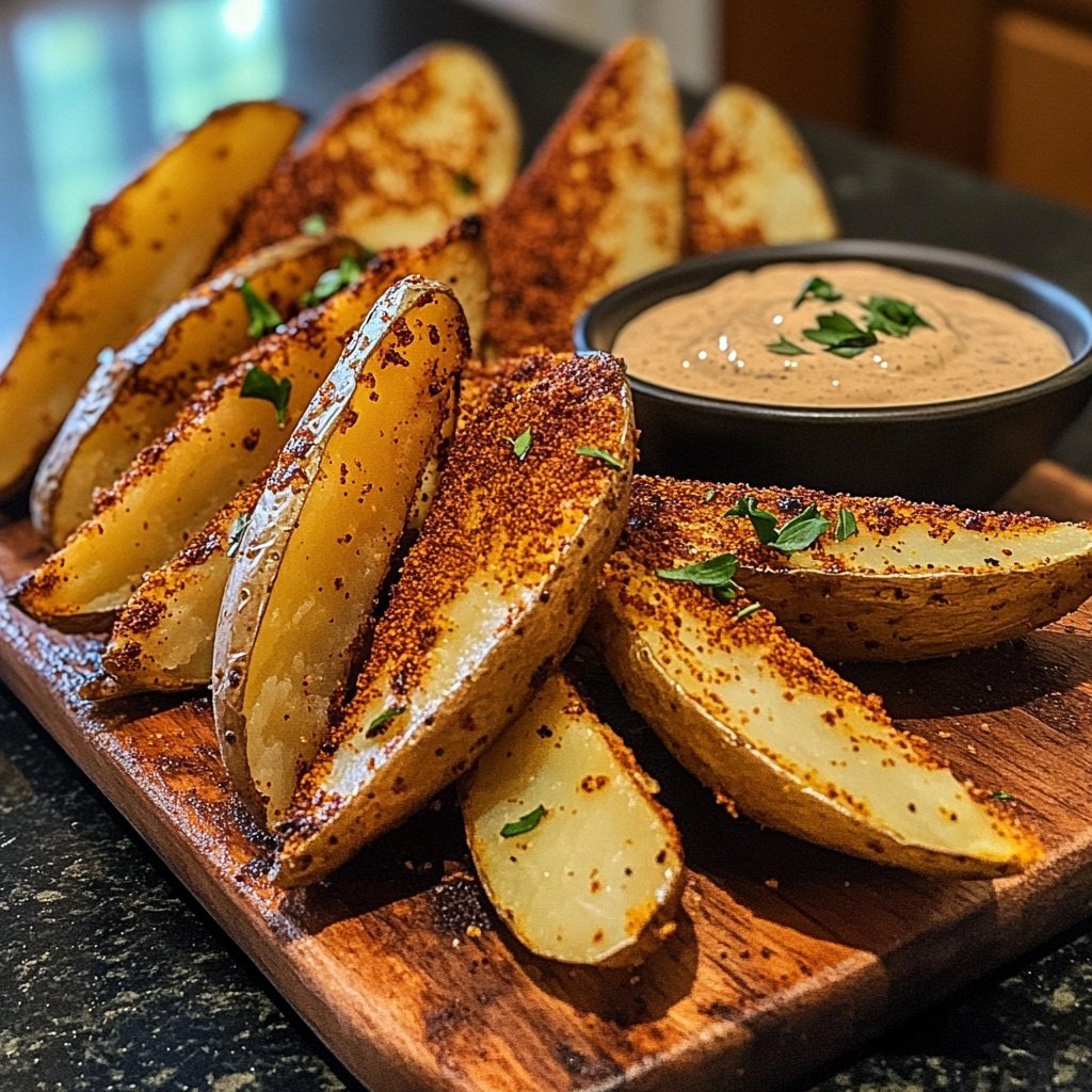 Baked Potato Wedges Smoked Paprika